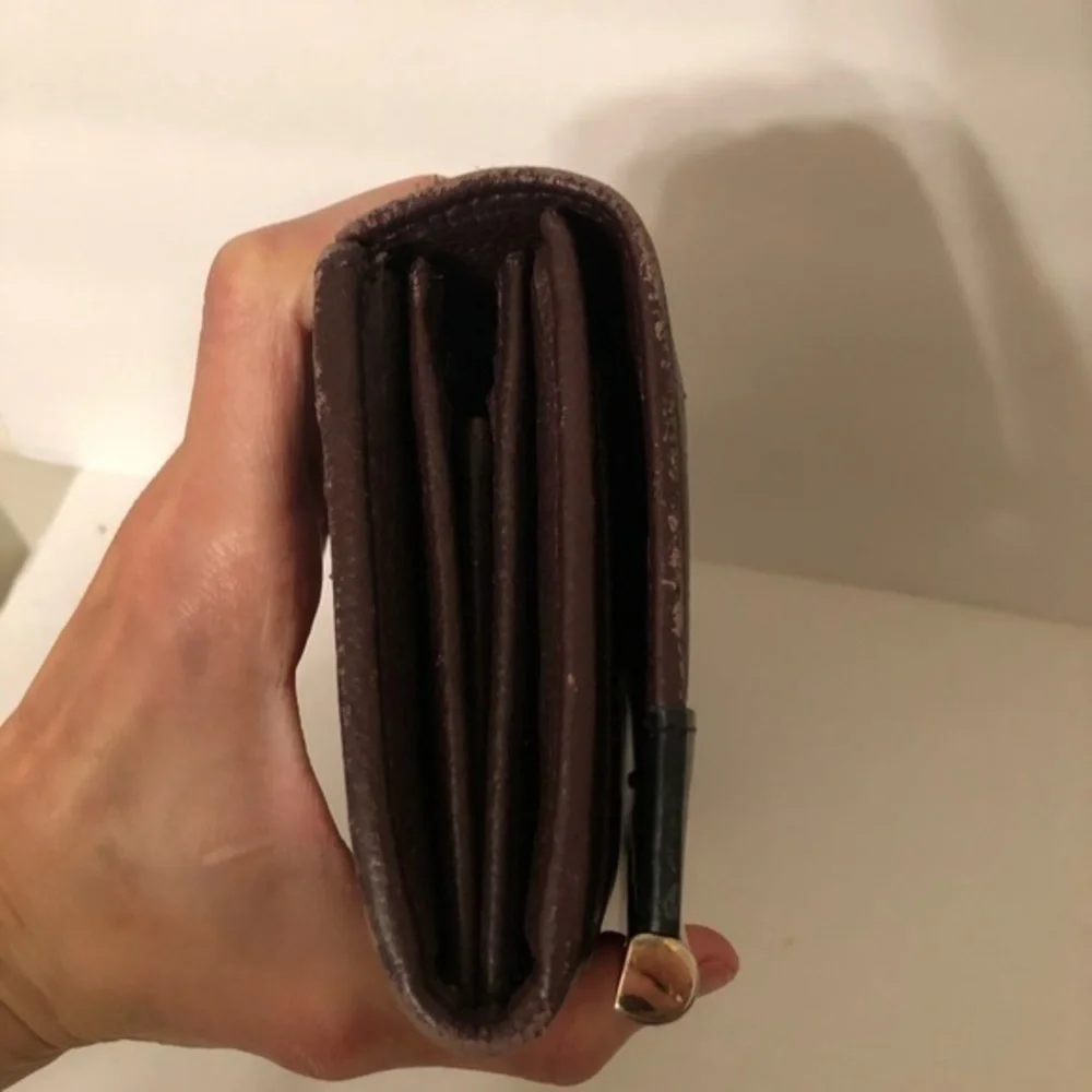 Chloe See by Chole burgundy and black clutch bag